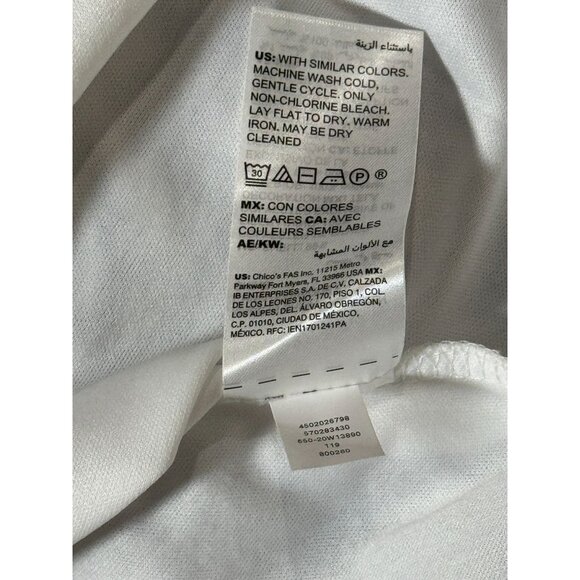 NEW White House Black Market Abstract Floral Dress Blouson Boho 6P White Purple - Picture 15 of 16